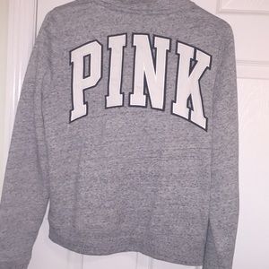 PINK quarter zip pullover
